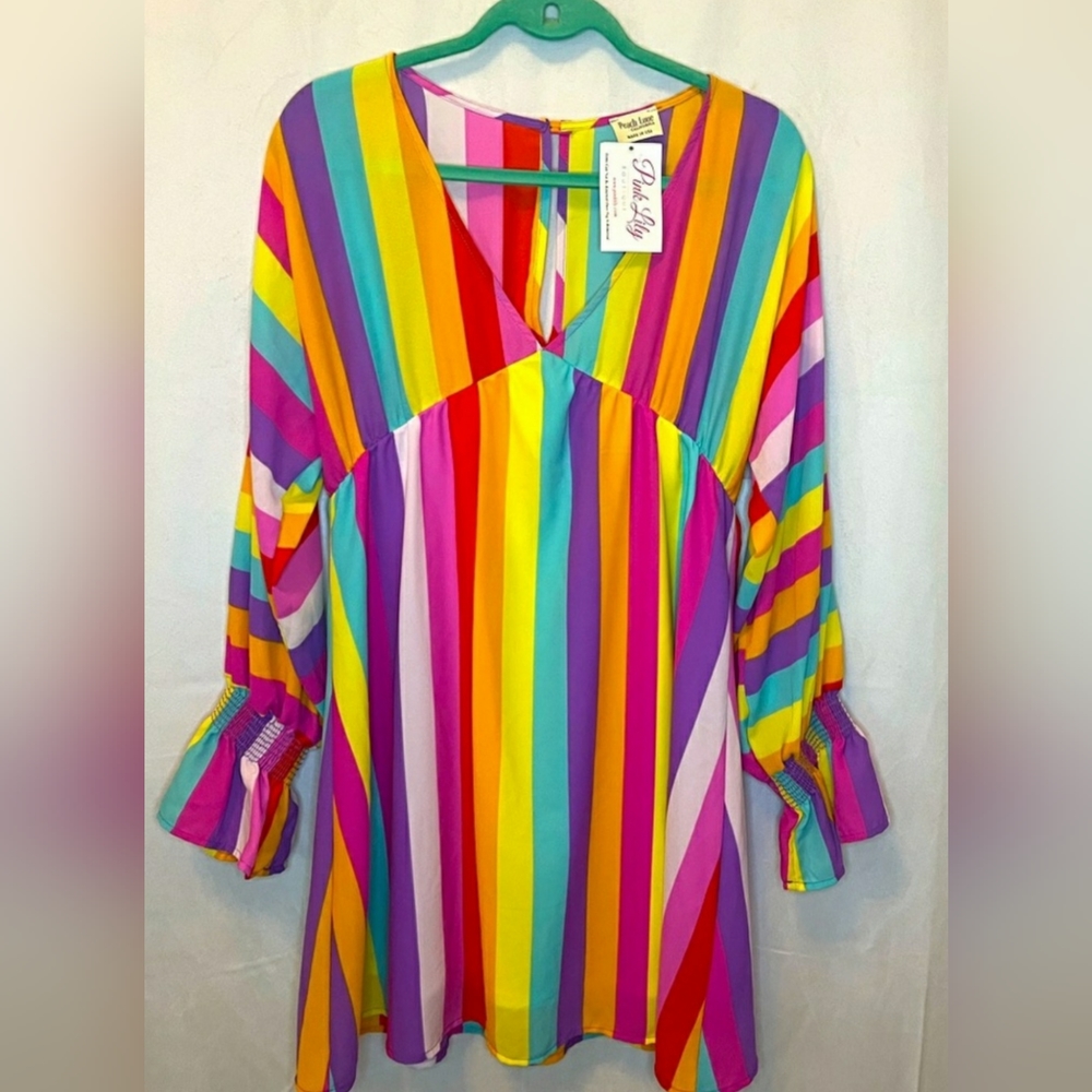 Beautiful Bright Striped Dress